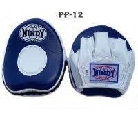 Windy Focus Mitts PP-12  Navy-White Genuine Leather For training Muay Thai MMA K1 เป้ามือ วินดี้ แบบทรงกลม สีน้ำเงิน-ขาว สำหรับซ้อมมวยไทย ทำจากหนังแท้