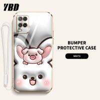 YBD เคส3Dใหม่สำหรับ OPPO A55 4G เคสลายการ์ตูนน่ารักคู่กรณีโทรศัพท์รูปแบบนิ่ม