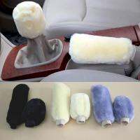 1 Set Handbrake Cover Soft Non-slip Handbrake Grip Gear Shift Knob Cover for Auto