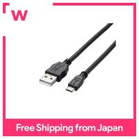 ELECOM USB2.0 Cable for Tablet A-microB 2A output 0.8m Black TB-AMB2A08BK