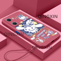 สำหรับ OPPO A77S เคสโทรศัพท์ Tooncutecute ดีไซน์ TPU อ่อนลายการ์ตูนเคสแบบนิ่มยอดนิยมฟรีสายคล้องดีไซน์ขอบตรง