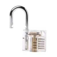 【YF】 50mm/2  Transparent Cutaway Locks Inside View Practice Padlock Visible Lock Training Skill Keyed Locksmith