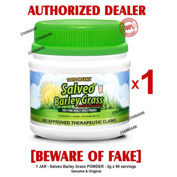 SALVEO Barley Grass Powder in JAR 2g x 90 servings AUSTRALIAN GROWN 100