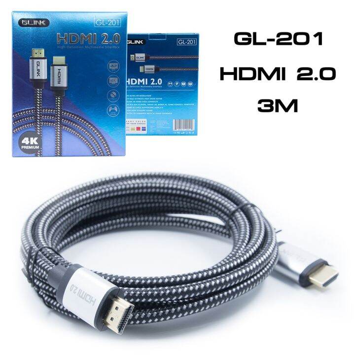 best-seller-glink-gl-201-cable-hdmi-v2-0-4k-สายถักอย่างดี-ที่ชาร์จ-หูฟัง-เคส-airpodss-ลำโพง-wireless-bluetooth-คอมพิวเตอร์-โทรศัพท์-usb-ปลั๊ก-เมาท์-hdmi-สายคอมพิวเตอร์