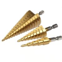 ดอกสว่าน ดอกสว่านคว้าน ดอกสว่านทรงเจดีย์ AM-TECH Step Drill Set ชุด 3ดอก ชุบไททาเนี่ยม พร้อมกระเป๋าจัดเก็บ