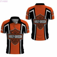 2023 Motorcycles Harley Davidson Logo 3D Apparels 03 New polo shirt