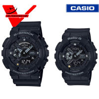 นาฬิกา  casio G-SHOCK GA-135DD-1A and BABY-G BA-135DD-1A 35TH ANNIVERSARY DIAMOND (ประกัน CMG ศูนย์เซ็นทรัล 1 ปี) นาฬิกาคู่ ตกแต่งตำแหน่งบอกเวลาด้วยเพชรแท้