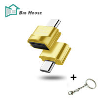 Big House เครื่องอ่านการ์ด OTG Type-C,เครื่องอ่านการ์ดความจำความเร็วสูงสำหรับโทรศัพท์มือถือการ์ด TF แบบภายนอกสำหรับ Huawei