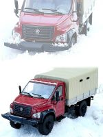 Soviet Russia Gaz Truck Transporter 1:43 Scale Die Cast Alloy Truck Model Toy Children Birthday Gift Fan Souvenir Display Show