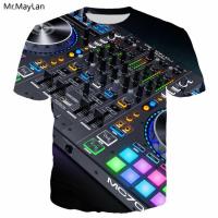 Sound Activated Led 3d Print T Shirt Light Up And Down Flashing Equalizer El T-shirt Men Rock Disco Party Dj Clothes เสื้อเชิ้ตแขนสั้น