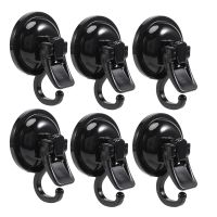 6Pack Heavy Duty Vacuum Suction Cup Hooks Powerful Hooks Wreath Hanger Easy to Install and Removable for Bathroom