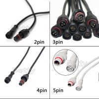 10 pairs/lot 2pin/3pin/4pin/5pin connectorMale to Female Connector Waterproof Cable for LED Strips Light flood light