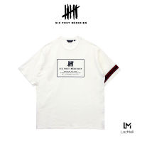 (SIX P.M.) OVERSIZED T-SHIRT SPM LOGO / เสื้อยืดโอเวอร์ไซส์ ยูนิเซกส์ชายหญิง พิมพ์ลาย กราฟฟิก แขนแต่งเทปโลโก้ / S19