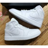 2023 HOT Original ΝΙΚΕ Ar J0dan 1 High Triple White Unisex Fashion Basketball Shoes Trendy Sports Shoes （Free Shipping）