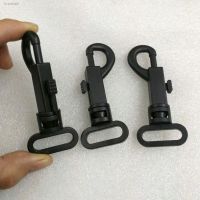 ๑卍 20pcs/lot black POM plastic spring snap clip hooks carabiner paracord strap hooks rotary hooks swivel snap hook 2017112301