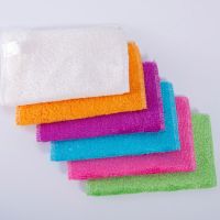 【cw】15PCS Anti-grease Dish Cloth Bamboo Fiber Washing Towel Kitchen Household Scouring Pad Magic Cleaning Rags ！