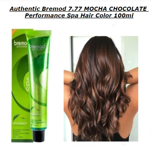 Authentic Bremod 7.77 MOCHA CHOCOLATE Performance Spa Hair Color 100ml |  Lazada PH