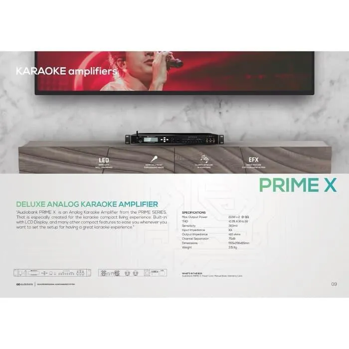 Audiobank Prime X Karaoke Amplifier Audiobank Lazada Indonesia