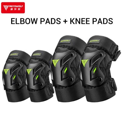Motorcycle Protector Motorcyclist Knee Pads Elbow Protector Moto Elbow Pads Set Mtb Cycling Knee Pads Knee Bike Slider Protector Knee Shin Protection