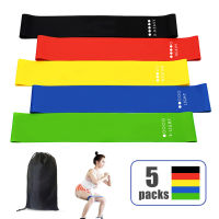 WINER CLUB ยางยืดวงแหวน ออกกำลังกาย 5 เส้น Exercise Band Loop 5 Pcs/Set Resistance Exercise Bands Alphamart