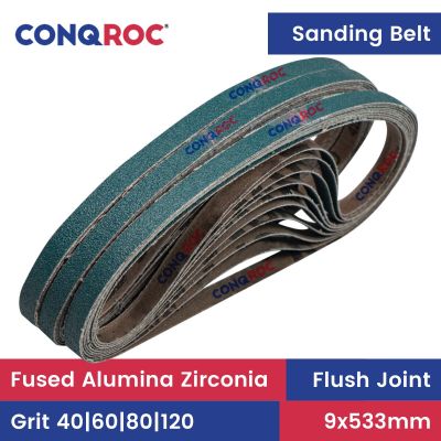 30 Pieces 9x533mm Sanding Belts Fused Alumina Zirconia Grit-40~120