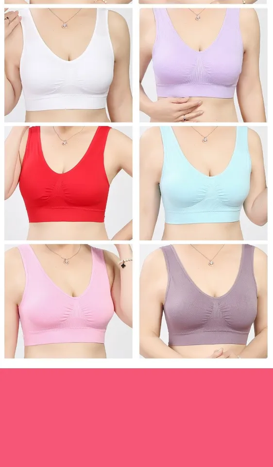 Women's seamless Bra No pad Brassiere Underwear chest sleep