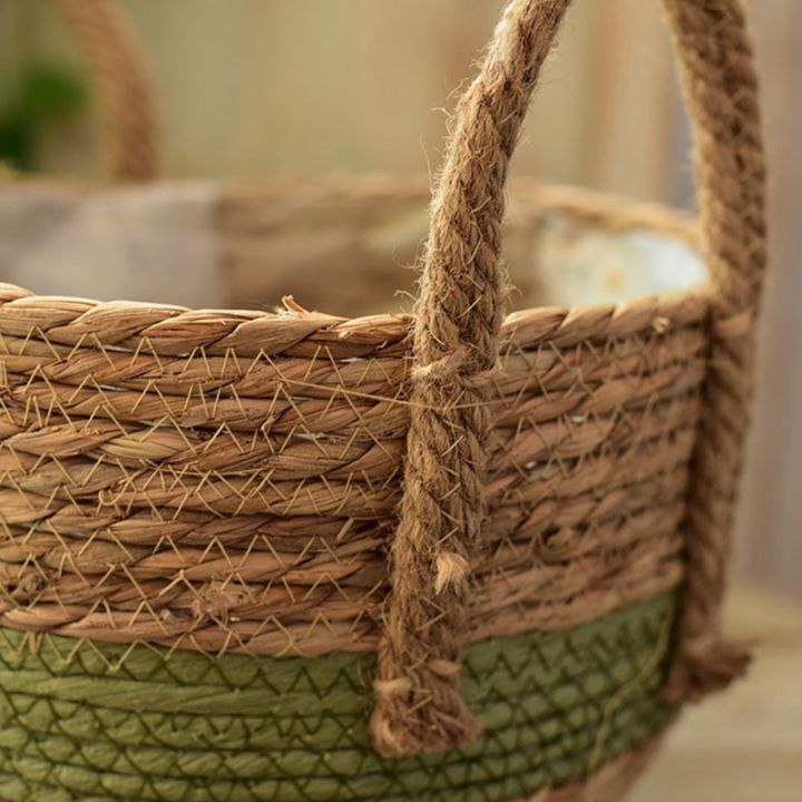 handwoven-straw-flower-pot-indoor-plants-container-laundry-toy-storage-basket-for-garden-home-decoration