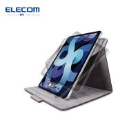 ELECOM iPad Air 10.9นิ้ว (รุ่น2020รุ่น4th) เคสหนังโน้ตบุ๊คประเภทการหมุน360องศาหนังสำหรับผู้ไม่นิยมเนื้อสัตว์ TB-A20M360BK สีดำ