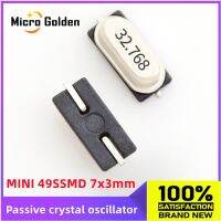 (10 ชิ้น) 32.768KHZ 32.768K MINI 49SSMD 7x3MM patch Passive Crystal Ooscillator HC-49SMD 3068 Quartz Crystal Resonator 2pin 12.5PF