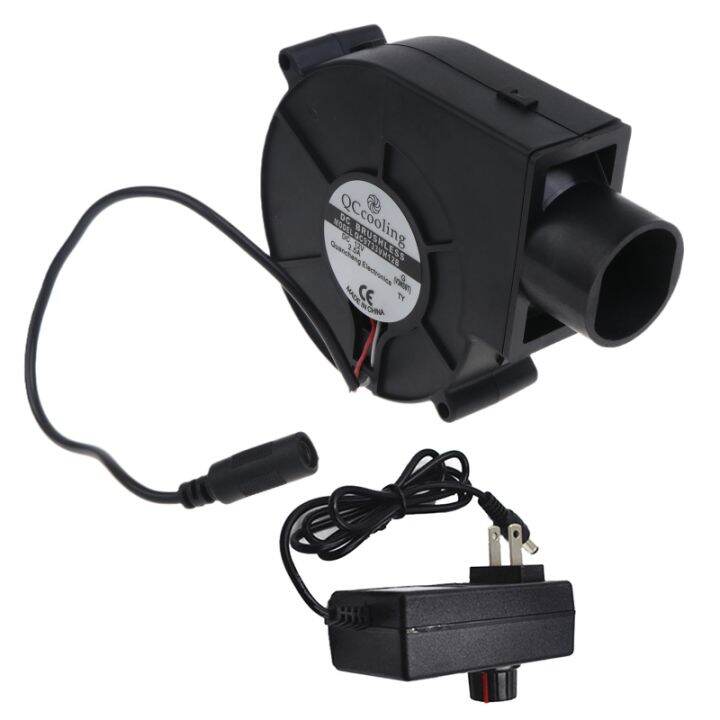 Portable BBQ Fan for DC 12V 2.5A 5500R/Min Air Turbo Blower 33mm Air