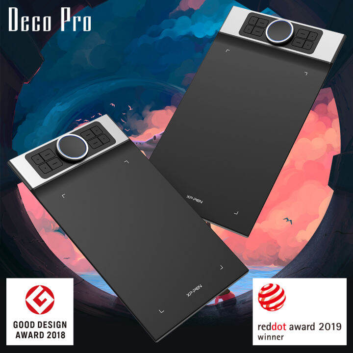 XPPen Deco Pro Small and Medium Graphics Drawing Tablet Ultrathin ...
