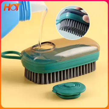 1pc Random Color Soap Dispensing Brush, Automatic Refillable Kitchen  Cleaning Brush For Dishwashing And Pot Scrubbing