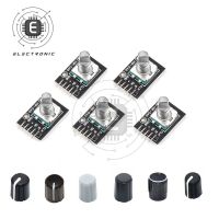 5PCS/lot 360 Degrees KY-040 Rotary Encoder Module Brick Sensor Switch Development with Potentiometer Rotary Knob Cap