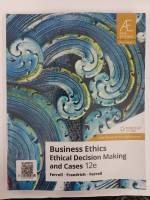 Chulabook(ศูนย์หนังสือจุฬาฯ)|c222หนังสือ9789814846394 BUSINESS ETHICS: ETHICAL DECISION MAKING AND CASES (ASIA EDITION)