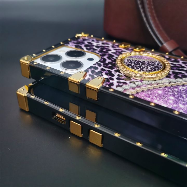 luxury-bling-diamonds-pearl-leopard-cover-square-phone-case-for-xiaomi-redmi-note-11-pro-10-pro-max-9c-10a-10c-poco-x3-gt-m4-m3