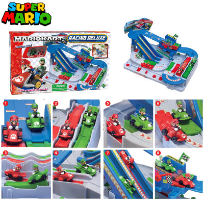 นำเข้า🇺🇸EPOCH Games Mario Kart™ Racing Deluxe, Vehicle Obstacle Course พร้อม Mario และ Luigi Kart สำหรับอายุ 5 ปีขึ้นไป ราคา 2,500.- บาท