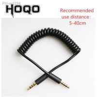 3.5mm TRRS connector Spring Coiled Cable For RODE Sc7 By VIDEOMIC GO Video Micro-type Mics 1/84 pole Audio cord