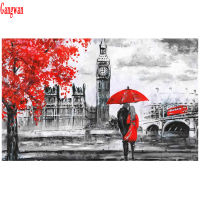 5d diy diamond Painting London Big Ben,Red Bus,couple,picture mosaic diamond embroidery city View full square round rhinestones