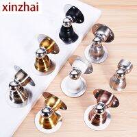 Mini Strong Magnetic Door Stopper Stainless Steel Wall Stopper Anti-collision Door Stop Punch-free Short Door Stopper