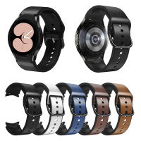 สายหนัง 20mm สำหรับ Samsung Galaxy Watch4 40mm 44mm/Watch4 Classic 42 mm 46mm สายหนังสำรอง