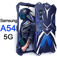 ZIMON กล่องโลหะสำหรับ Samsung Galaxy A54 5G,เคสโทรศัพท์ป้องกัน A54 Samsung ฝาหลังแข็งเคสใส่โทรศัพท์กันกระแทกกันตก