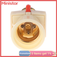 Ministar 1ชิ้น6A 250V E27 ABS หลอดไฟ LED อะแดปเตอร์ให้แสงสว่างที่ยึดขั้วต่อปลั๊กฐาน