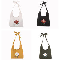 Fashion Flower Bag Female New Japanese Canvas Wild Student Tide