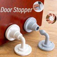 Door Handle Pad Mute Cover Home Anti-collision Door Stop Paste Silicone Anti-collision Artifact Door Suction-free Punch Doorstop Decorative Door Stops