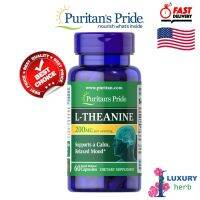 HOT ITEM อาหารเสริม L-Theanine 200mg/60 เม็ด Puritans Pride