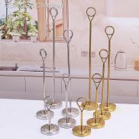 ¥♀Suporte De Mesa Dourado Aço Inoxidável 10 Polegadas Círculo Porta Cartão เมนู Decoração Casa Casamento