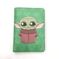 Yoda ที่ถือหนัง PU ใส่พาสปอร์ตแบบหนา80กรัมสำหรับเด็กซองใส่หนังสือเดินทางแบบมีฝาปิดสำหรับผู้หญิงและผู้ชาย