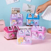 Small Unicorn Tinplate House Boys and Girls Piggy Bank Children 39;s Cartoon Savings Change Coins Storage Box with Lock