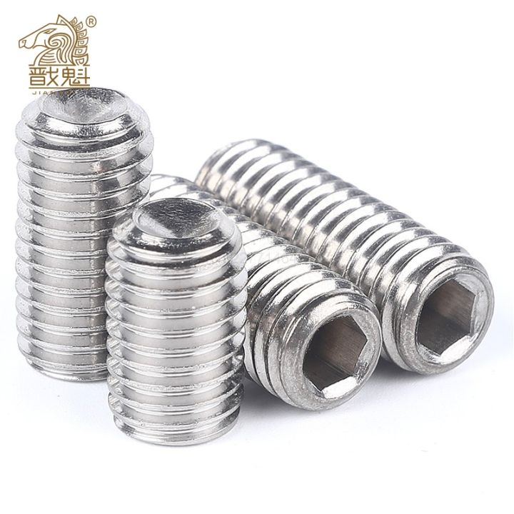 50pc-m2-m2-5-m3-m3-5-m4-m5-m6-din916-304-stainless-black-grade-12-9-steel-hex-hexagon-socket-allen-cup-point-grub-screw-set-bolt
