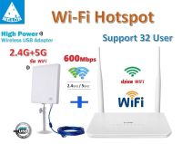 Router Set  ขยาย สัญญาณ WiFi ระยะไกล รับ Wifi แล้วแชร์ Wifi ต่อผ่าน Router รองรับ การใช้งาน ได้พร้อมกัน 32 อุปกรณ์ Melon N519D+R658U